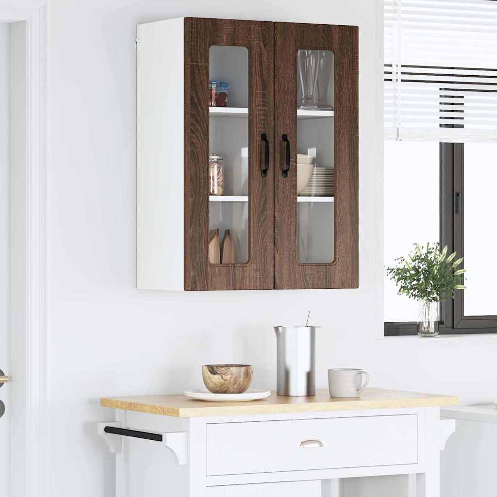 Kitchen Wall Cabinet Brown Oak 60 x 31 x 80 cm Engineered Wood